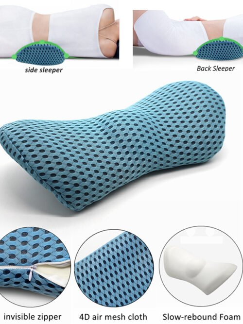 Lumbar Support Pillow For Side Sleepers Pregnancy Relieve Hip Coccyx Sciatica Pain Machine Chair Back Cushion Waist Car Seat